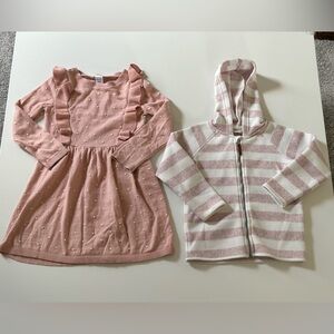Carter‘s Dress H&M zipped hoodie size 4T/5T